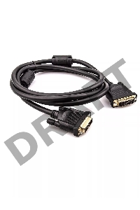 Кабель Aopen  DVI (24+1) M/M  1.8m, 2 фильтра Aopen/Qust <ACG442GD-1.8M>