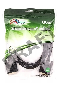 Кабель Aopen  DVI (24+1) M/M  1.8m, 2 фильтра Aopen/Qust <ACG442GD-1.8M>