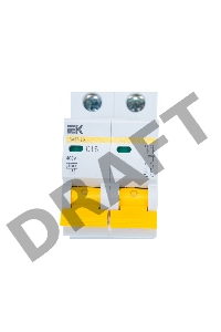 Выключатель автоматический модульный 2п C 16А 4.5кА ВА47-29 ИЭК MVA20-2-016-C