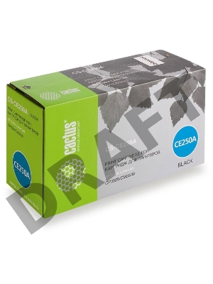 Тонер Картридж Cactus CS-CE250A черный для HP Сolor LaserJet CP3525/CM3530 (5000стр.)