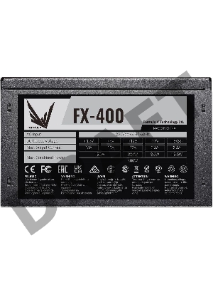 Блок питания Formula ATX 400W FX-400 (24+4+4pin) 120mm fan 3xSATA RTL