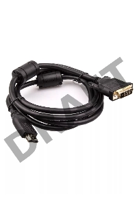 Кабель HDMI AM/DVI(24+1)M, 1.8м, CU, 1080P@60Hz, 2F, VCOM <CG484GD-1.8M>