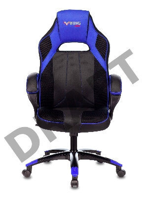 Кресло игровое Бюрократ VIKING 2 AERO BLUE черный/синий искусственная кожа