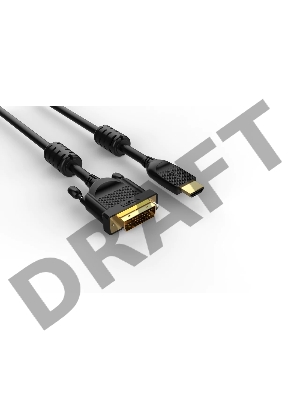 Кабель HDMI AM/DVI(24+1)M, 1.8м, CU, 1080P@60Hz, 2F, VCOM <CG484GD-1.8M>