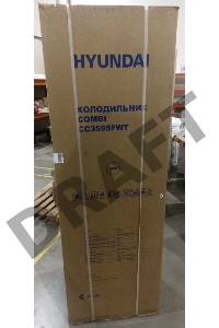 (Поврежденная упаковка, мелкие дефекты на двери) Холодильник Hyundai CC3595FWT белый (двухкамерный)