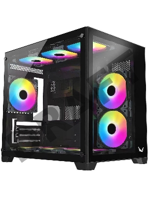 Корпус Formula Crystal Z5 черный без БП mATX 1x120mm 2xUSB2.0 1xUSB3.0 audio bott PSU