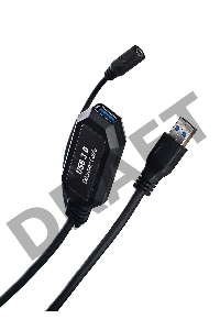 Кабель-адаптер USB3.0-repeater, удлинительный активный <Am-->Af> 5м VCOM