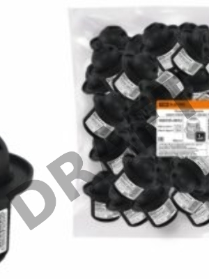 Патрон Е27 с кольцом, термостойкий пластик, черный