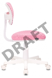 Кресло детское Бюрократ CH-W299/PK/TW-13A спинка сетка розовый TW-06A TW-13A (пластик белый)