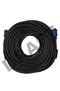 Кабель VCOM VVG6448-20M(C) Кабель монитор-SVGA card (15M-15M) 20м 2 фильтра    