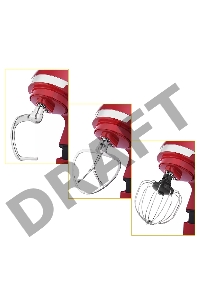 Миксер стационарный Kitfort КТ-1337-1 600Вт красный/серебристый