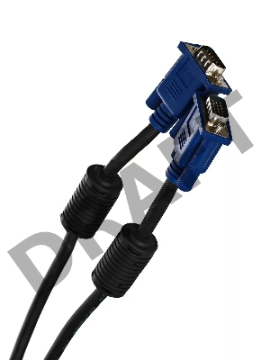 Кабель VCOM VVG6448-20M(C) Кабель монитор-SVGA card (15M-15M) 20м 2 фильтра    