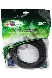 Кабель VGA 5м AOpen 2 фильтра, монитор-SVGA card 15M-15M, ACG341AD-5M 