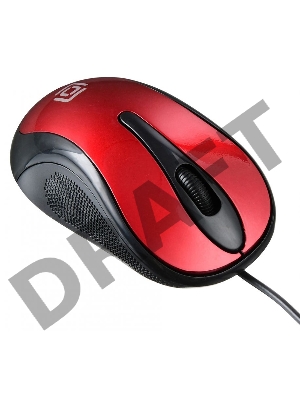 Мышь Oklick 385M черный/красный оптическая (1000dpi) USB для ноутбука (2but)