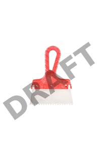 Шпатель зубчатый Hammer Flex  238-028 нерж. сталь 150 мм, 4*4 мм