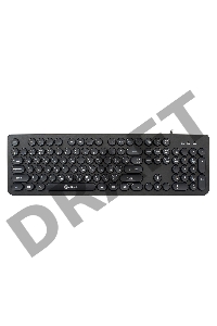 Клавиатура Oklick 400MR черный USB slim Multimedia