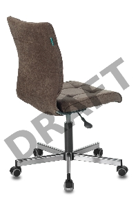 Кресло Бюрократ CH-330M/LT-10 без подлокотников темно-коричневый Light 10 крестовина металл
