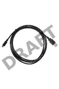 Кабель USB 2.0 A-->mini-B 5P (1.8 м) черный, Telecom<TC6911BK-1.8M>