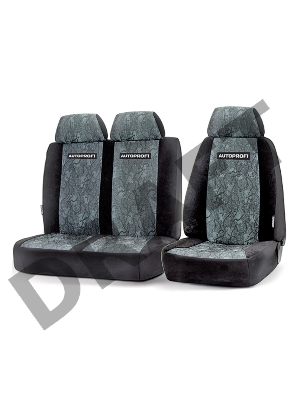 Модельные чехлы на ГАЗель, Соболь, Валдай AUTOPROFI (GAZ-002 Cyclone) водит.+пассажир. сиденье, жаккард полипропилен, 