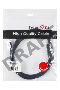 Кабель USB 2.0 A-->mini-B 5P (1.8 м) черный, Telecom<TC6911BK-1.8M>