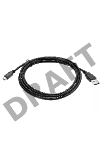 Кабель USB 2.0 A-->mini-B 5P (1.8 м) черный, Telecom<TC6911BK-1.8M>