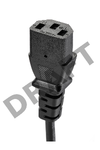 Кабель компьютер-розетка 220V EURO VDE 3G*1.0mm2 медь TELECOM TE021-CU 1,8м