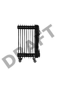 Радиатор масляный Ресанта ОМПТ-9НЧ 2000Вт черный