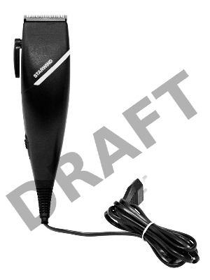 Машинка для стрижки Starwind SBC1711 черный/серебристый 3Вт (насадок в компл:4шт)