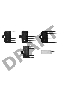 Машинка для стрижки Starwind SBC1711 черный/серебристый 3Вт (насадок в компл:4шт)