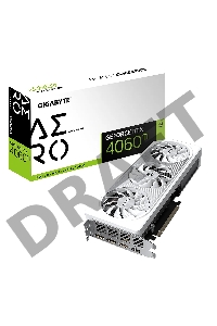 Видеокарта Gigabyte GV-N406TAERO OC-8GD RTX 4060Ti PCI-E 4.0 8 ГБ GDDR6, 128 бит, DisplayPort x2, HDMI x2, GPU 2310 МГц