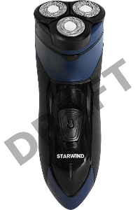 Бритва роторная Starwind SBS1503 реж.эл.:1 питан.:аккум. черный/синий