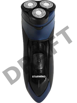 Бритва роторная Starwind SBS1503 реж.эл.:1 питан.:аккум. черный/синий