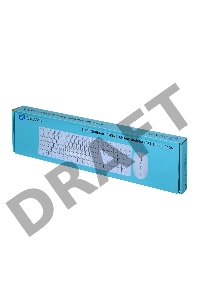 Клавиатура + мышь Oklick 240M клав:белый мышь:белый USB беспроводная slim Multimedia