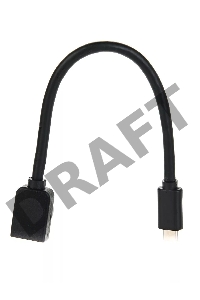 Кабель-адаптер USB 3.1 Type-Cm --> USB 3.0 Af , OTG 1,5A , 5,0Gbps , 0,2m VCOM <CU409>