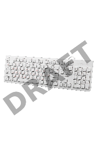 Клавиатура Oklick 505M белый USB slim