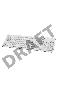 Клавиатура Oklick 505M белый USB slim