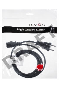 Кабель компьютер - розетка 1.8m 220V (Европейский стандарт) VCOM/TELECOM