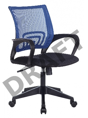 Кресло Бюрократ CH-695N/BL/TW-11 спинка сетка синий TW-05 сиденье черный TW-11
