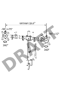Кронштейн для мониторов Cactus CS-VM-D29-BK черный 13