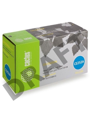 Тонер Картридж Cactus CS-CE252A желтый для HP Сolor LaserJet CP3525/CM3530 (7000стр.)