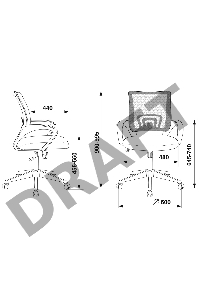 Кресло Бюрократ CH-695N/BL/TW-11 спинка сетка синий TW-05 сиденье черный TW-11