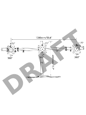 Кронштейн для мониторов Cactus CS-VM-MP330S-BK черный 15