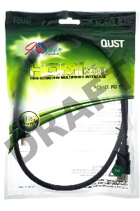 Кабель AOpen/Qust Кабель HDMI 19M/M 1.4V+3D/Ethernet (ACG511-1M) 1m, позолоченные контакты 6938510810205