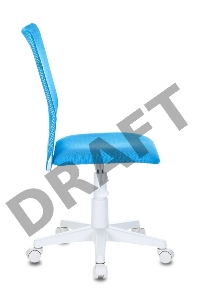 Кресло детское Бюрократ KD-9/WH/TW-55 голубой TW-31 TW-55 сетка/ткань (пластик белый)