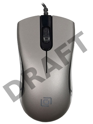 Мышь Oklick 375M серый оптическая (1600dpi) USB (3but)