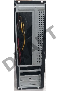 (Из ремонта, рабочий, гарантия 7 дней) Корпус Desktop ExeGate EX288781RUS MI-207U-350W-8 (miniITX/mATX, БП M350 с вент. 8см, 1*USB+1*USB3.0, аудио, черный)