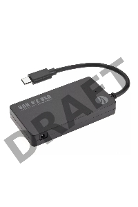 Хаб VCOM USB3.1 Type-CM --> 4*USB3.0 (F)