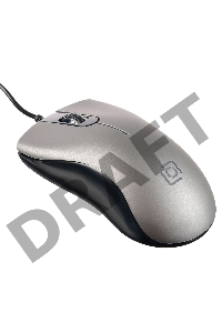 Мышь Oklick 375M серый оптическая (1600dpi) USB (3but)