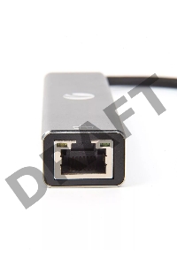 Кабель-концентратор USB 3.1 Type-Cm --> RJ-45+3port USB3.0(f) Aluminum Shell VCOM <DH311A>