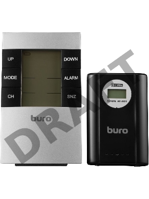 Погодная станция Buro H146G серебристый/черный